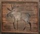 Giftcraft Black/Brown/Silver/White Moose Design Print-1