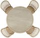 Jofran Inc. Sierrafina Almond 52" Round Dining Table-5
