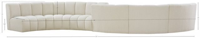 Meridian Furniture Infinity 6-Piece Cream Modular Sectional-2