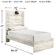 Signature Design by Ashley® Cambeck Whitewash Youth Twin Panel Bed-3