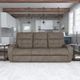 Flexsteel® Customizable Strait Leather Power Reclining Sofa with Power Headrest-2