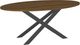 Amisco Customizable Ascencio 72" Oval Dining Table with 1" Walnut Veneer Top-0
