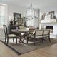 Liberty Furniture Americana Farmhouse Black/Truffle Upholstered Shelter Dining Bench-2