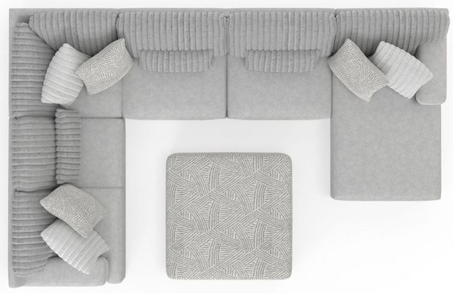 Jackson Furniture Logan 4-Piece Gray Right Side Facing U-Shape Chaise Sectional-5