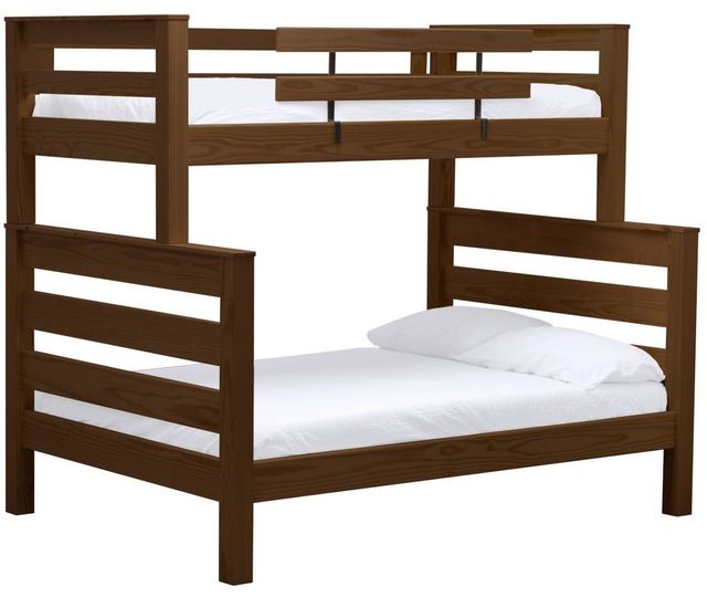 Crate Designs™ Furniture Brindle Twin/Full Timber Frame Bunk Bed-0