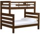 Crate Designs™ Furniture Brindle Twin/Full Timber Frame Bunk Bed-0