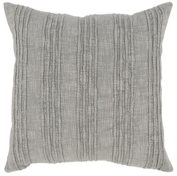 Classic Home Gratitude Gray 22"x22" Throw Pillow