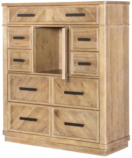 Legacy Classic Torrance Aged Driftwood Drawer Chest with Door-1