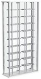 Coaster® Montara Chrome/White Curio Cabinet -2
