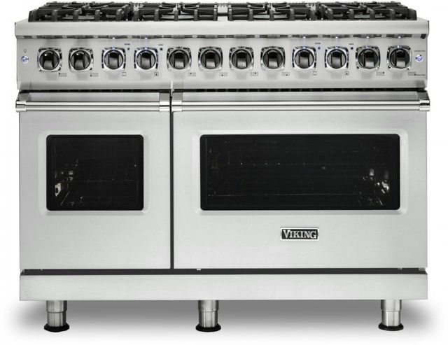 Viking® 5 Series 48" Frost White Pro Style Dual Fuel Natural Gas Range-0