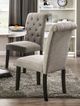 Furniture of America® Elfredo 5-Piece Antique Black/Light Gray/White Round Dining Table Set-2