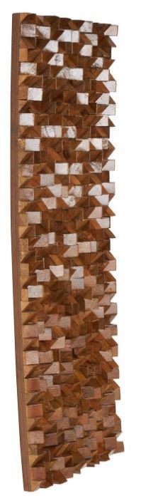 Deco Marche Brown 47'' Geometric 3D Cube Inspired Panel Wall Decor-1