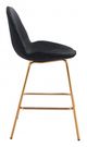 Zuo® Siena Black and Gold Set of 2 Counter Chair-3