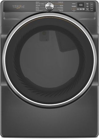 Whirlpool® 7.4 Cu. Ft. Volcano Black Front Load Gas Dryer