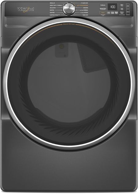 Whirlpool® 7.4 Cu. Ft. Volcano Black Front Load Gas Dryer-0