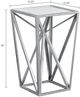 Olliix by Madison Park Silver Zee Angular Mirror Accent Table-4