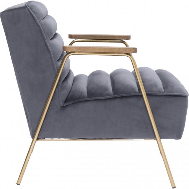 Meridian Furniture Woodford Grey Velvet Accent Chair-2