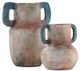 Currey & Company Arcadia 2-Piece Sand/Teal/Red Vase Set-1