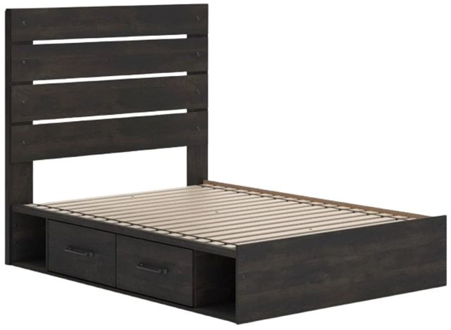 Signature Design by Ashley® Delmorta Dark Gray Youth Full Storage Panel Bed-2