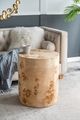 A & B Home Brown Cylinder Side Table-4