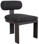 Uttermost® Uttermost® Bolster Charcoal Aluminum Indoor-Outdoor Dining Chair with Bolster Back Pillow-0