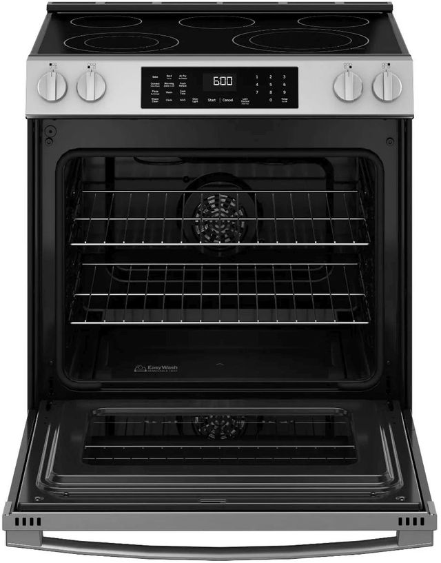 GE® 600 Series 30" Fingerprint Resistant Stainless Steel Slide-In Electric Range-3