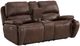 Elements International Atlantis Heritage Brown Power Reclining Loveseat-2