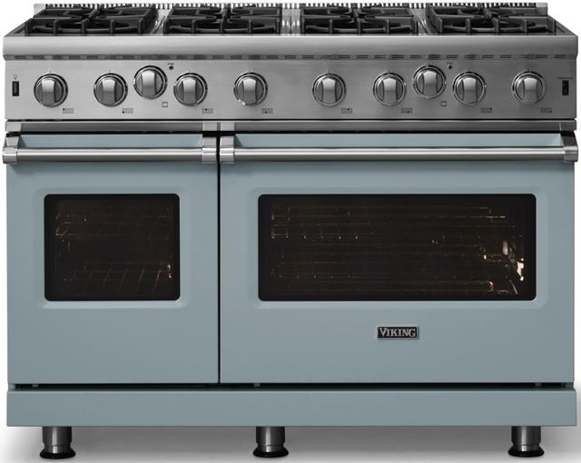 Viking® 5 Series 48” November Sky Pro Style Natural Gas Range-3
