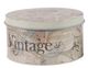 A & B Home 3-Piece Beige Decorative Tin Box Set-1