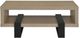 Coaster® Dinard Latte Coffee Table with Black Metal Base-3