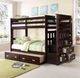 ACME Furniture Allentown Espresso Youth Twin Over Twin Youth Bunk Bed with Trundle-1