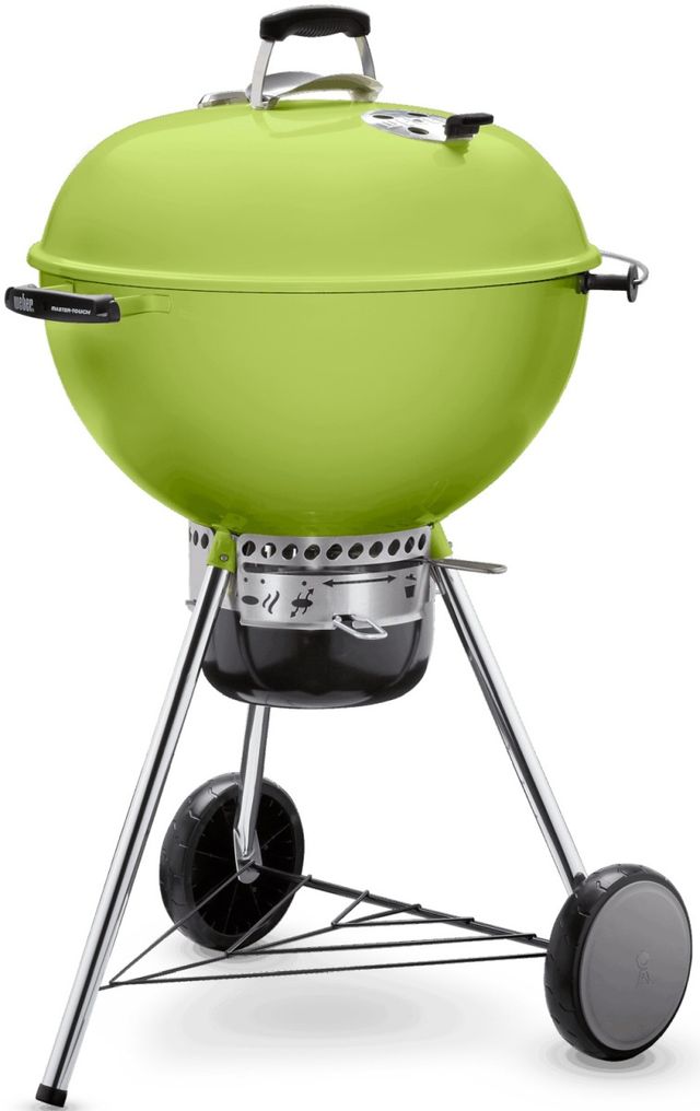 Weber® Master-Touch® 24" Spring Green Portable Charcoal Grill-3