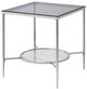 ACME Furniture Adelrik Glass End Table with Chrome Base-0