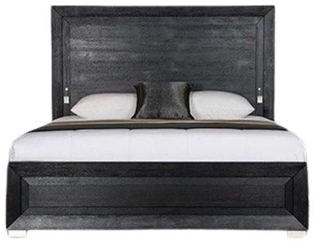 Furniture of America® Ashbourne Black Eastern King Panel Bed-0