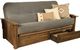 Kodiak Furniture Washington Marmont Thunder/Rustic Walnut Full Storage Futon with Mattress-0