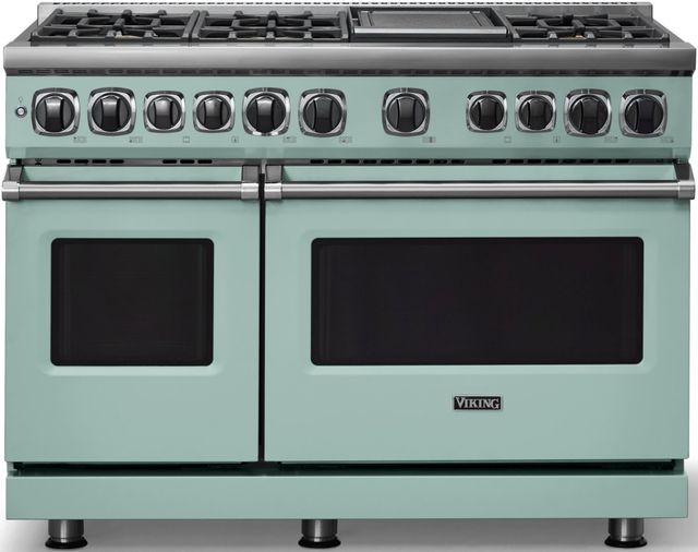Viking® 7 Series 48'' Splash Pro Style Dual Fuel Range with Griddle-0
