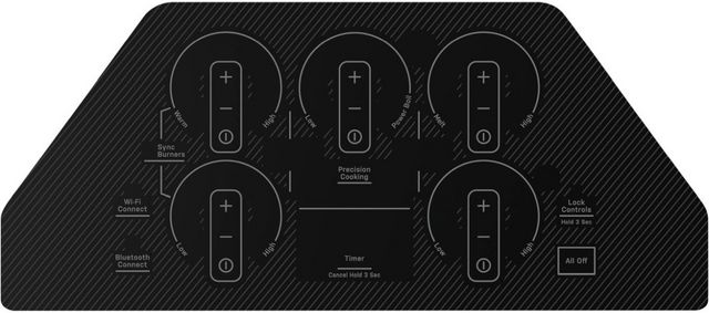 GE Profile™ 30" Stainless Steel/Black Built-In Electric Cooktop-2