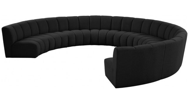 Meridian Furniture Infinity 9-Piece Black Modular Sectional Set-3