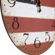 YHD Red/White Circular Wooden Wall Clock-2