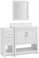 Linon Barkley White 31" Vanity Mirror and Floor Cabinet-0
