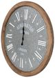 A & B Home Brown/Gray Grant Oversized Wall Clock-1