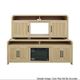 Elements International Ridgemont Natural 82" TV Console without Fireplace Insert-0