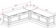 Linon Norah White Backless Breakfast Nook-2