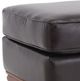 Decor-Rest® Furniture LTD Customizable 3933 Leather Ottoman with Wood Base-1