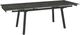 Amisco Customizable Lewis 91" Rectangular Extendable Table with 0.5" Italian Porcelain on Glass Top and 2 Leaves-1