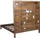 Porter International Designs Dahlia Brown Queen Panel Bed-2
