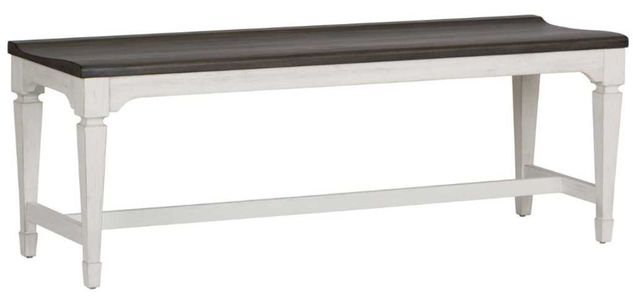 Liberty Furniture Allyson Park Charcoal/Wirebrushed White Bench-0