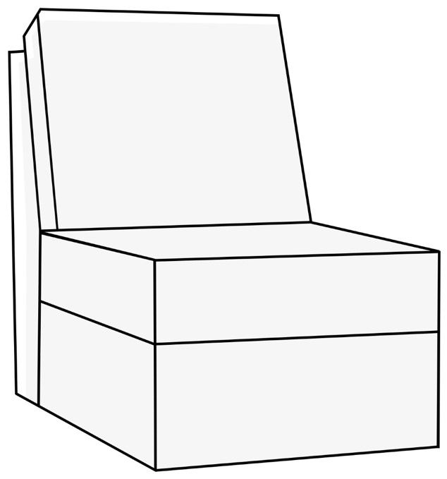 Clearance Franklin™ Meade Dove Armless Chair-0