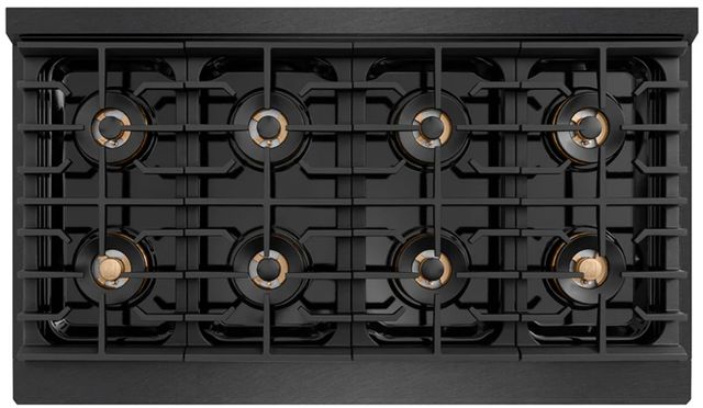 ZLINE Paramount 48" Black Satin Stainless Steel Gas Rangetop with 8 Burner DuoPro™ Cooktop-2