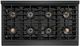 ZLINE Paramount 48" Black Satin Stainless Steel Gas Rangetop with 8 Burner DuoPro™ Cooktop-2